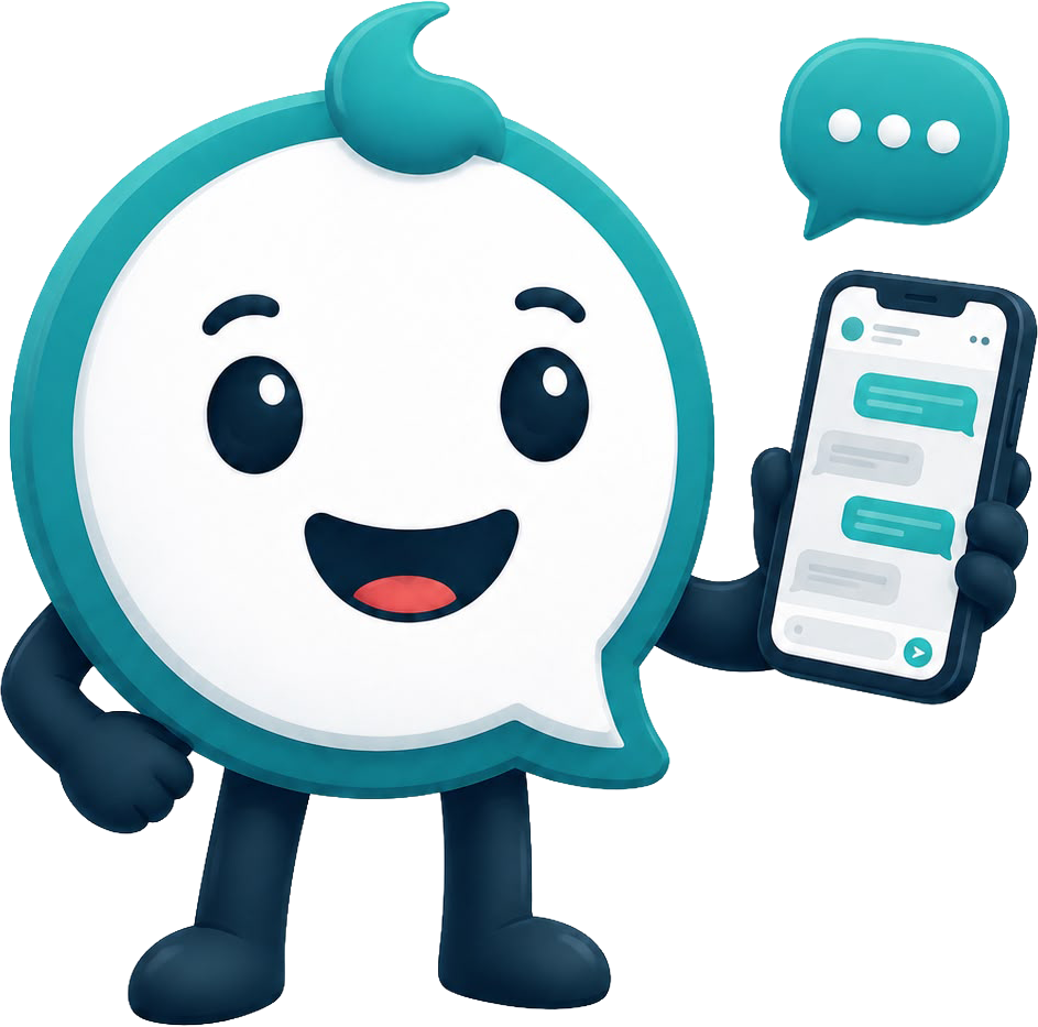 WhatsApp mesajlarını yöneten SesliOfis maskotu